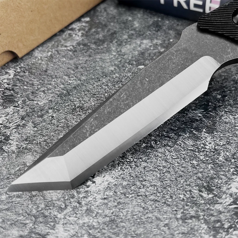 야외 캠핑용 고정날 나이프 420 스틸 블레이드 ABS - Dive Knife Titanium 리뷰 및 가격